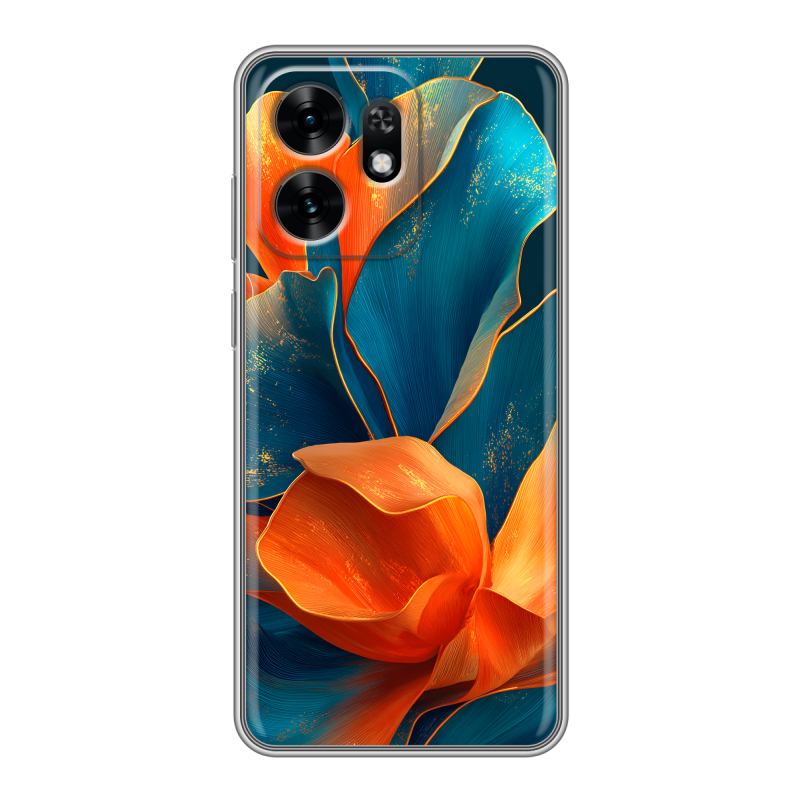 Силиконовый чехол на Honor X6D с принтом Цветы Силиконовый чехол на Honor X6D с принтом Цветы