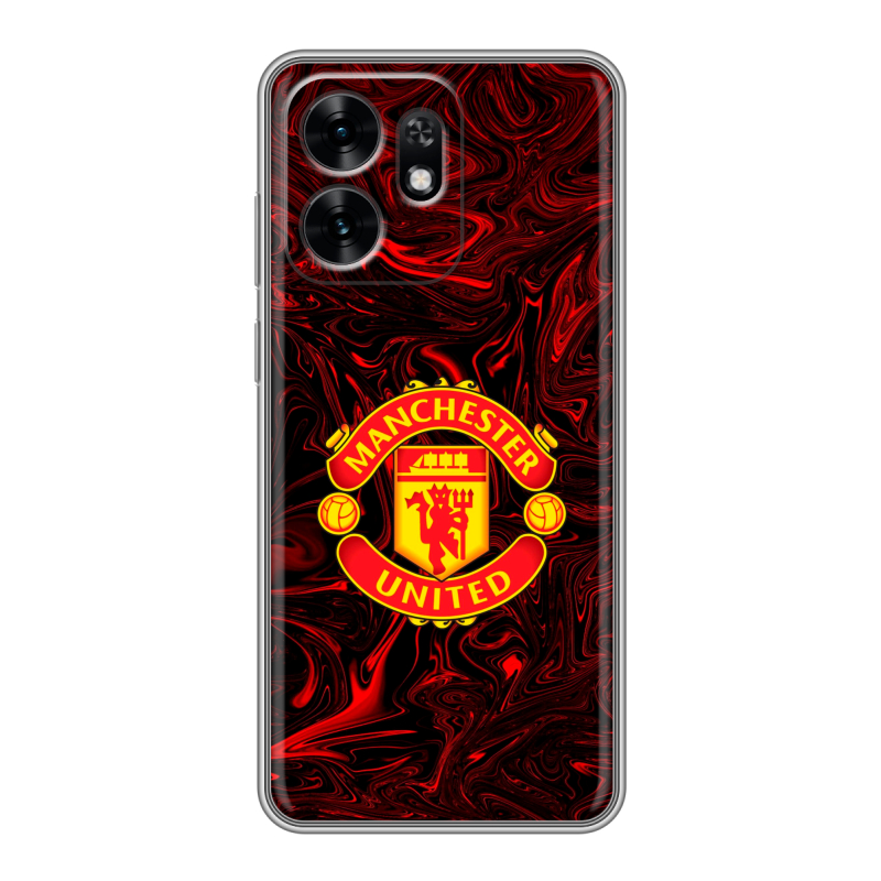 Силиконовый чехол на Honor X6D с принтом Manchester United Силиконовый чехол на Honor X6D с принтом Manchester United