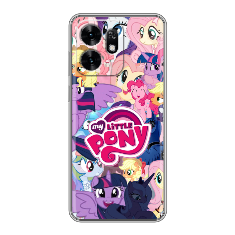 Силиконовый чехол на Honor X6D с принтом My little pony Дружба чудо Силиконовый чехол на Honor X6D с принтом My little pony Дружба чудо