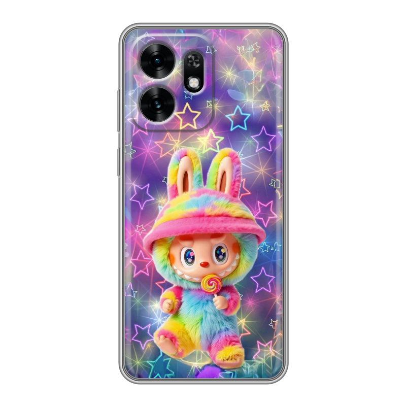 Силиконовый чехол на Honor X6D с принтом Labubu Лабубу Силиконовый чехол на Honor X6D с принтом Labubu Лабубу