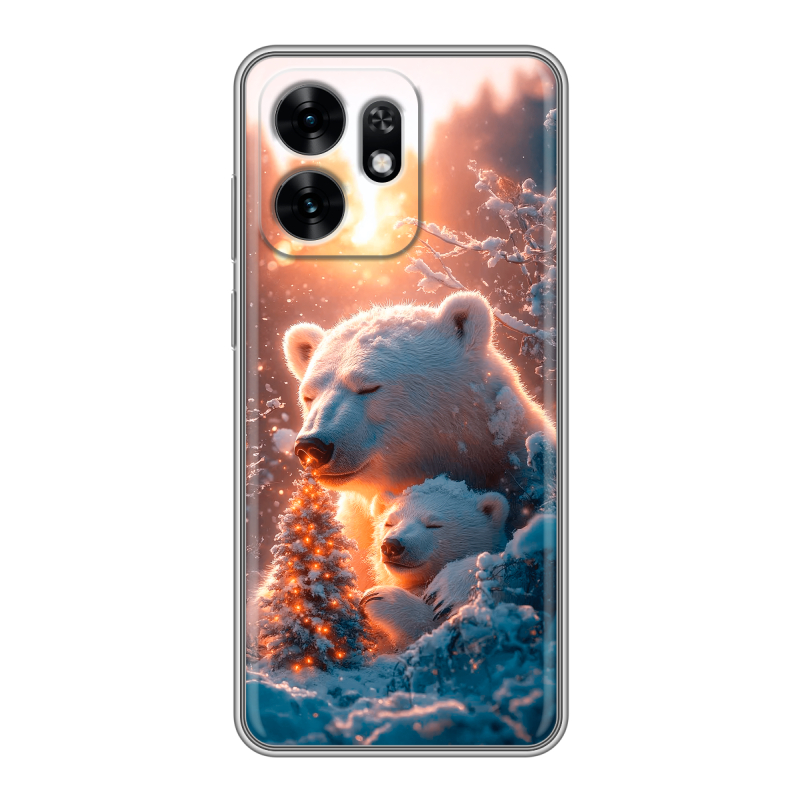 Силиконовый чехол на Honor X6D с принтом Новый год Силиконовый чехол на Honor X6D с принтом Новый год