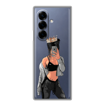 Пластиковый чехол на Samsung Galaxy Z Fold 8 с принтом Женские принты