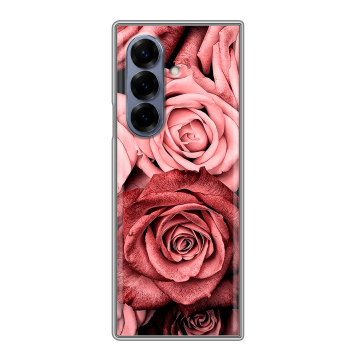Пластиковый чехол на Samsung Galaxy Z Fold 8 с принтом Цветы розы
