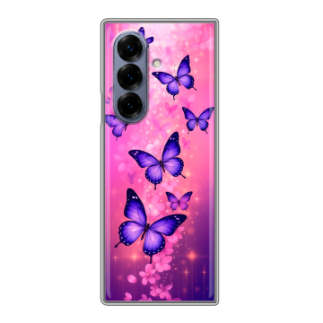 Пластиковый чехол на Samsung Galaxy Z Fold 8 с принтом Бабочки Пластиковый чехол на Samsung Galaxy Z Fold 8 с принтом Бабочки