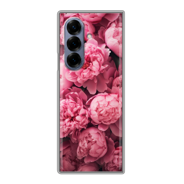 Пластиковый чехол на Samsung Galaxy Z Fold 8 с принтом цветы пионы Пластиковый чехол на Samsung Galaxy Z Fold 8 с принтом цветы пионы