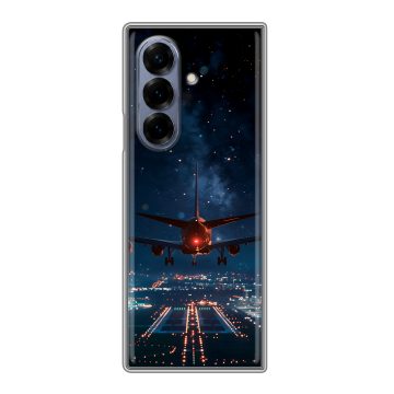 Пластиковый чехол на Samsung Galaxy Z Fold 8 с принтом самолет Пластиковый чехол на Samsung Galaxy Z Fold 8 с принтом самолет