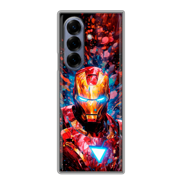 Пластиковый чехол на Samsung Galaxy Z Fold 8 с принтом Железный человек Ironman Пластиковый чехол на Samsung Galaxy Z Fold 8 с принтом Железный человек Ironman