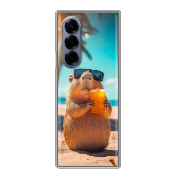 Пластиковый чехол на Samsung Galaxy Z Fold 8 с принтом Капибара Пластиковый чехол на Samsung Galaxy Z Fold 8 с принтом Капибара