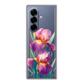 Пластиковый чехол на Samsung Galaxy Z Fold 8 с принтом Цветы орхидеи Пластиковый чехол на Samsung Galaxy Z Fold 8 с принтом Цветы орхидеи