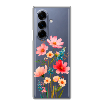Пластиковый чехол на Samsung Galaxy Z Fold 8 с принтом Цветы Пластиковый чехол на Samsung Galaxy Z Fold 8 с принтом Цветы