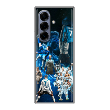 Пластиковый чехол на Samsung Galaxy Z Fold 8 с принтом Реал Роналдо Пластиковый чехол на Samsung Galaxy Z Fold 8 с принтом Реал Роналдо