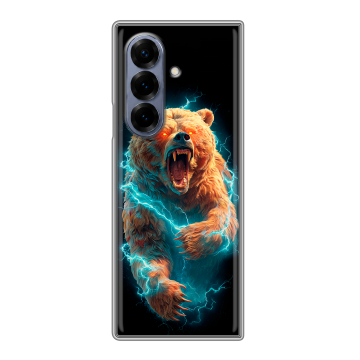 Пластиковый чехол на Samsung Galaxy Z Fold 8 с принтом Медведь Пластиковый чехол на Samsung Galaxy Z Fold 8 с принтом Медведь