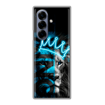 Пластиковый чехол на Samsung Galaxy Z Fold 8 с принтом Король лев Пластиковый чехол на Samsung Galaxy Z Fold 8 с принтом Король лев