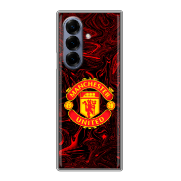Пластиковый чехол на Samsung Galaxy Z Fold 8 с принтом Manchester United Пластиковый чехол на Samsung Galaxy Z Fold 8 с принтом Manchester United
