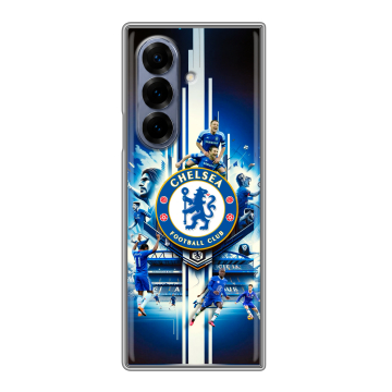 Пластиковый чехол на Samsung Galaxy Z Fold 8 с принтом Chelsea Челси Пластиковый чехол на Samsung Galaxy Z Fold 8 с принтом Chelsea Челси