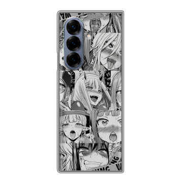 Пластиковый чехол на Samsung Galaxy Z Fold 8 с принтом Ahegao Ахегао Аниме Пластиковый чехол на Samsung Galaxy Z Fold 8 с принтом Ahegao Ахегао Аниме
