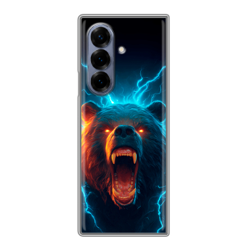 Пластиковый чехол на Samsung Galaxy Z Fold 8 с принтом Медведь Пластиковый чехол на Samsung Galaxy Z Fold 8 с принтом Медведь