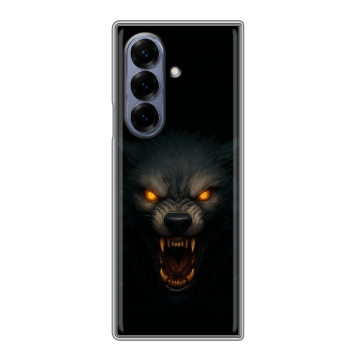 Пластиковый чехол на Samsung Galaxy Z Fold 8 с принтом Волк Пластиковый чехол на Samsung Galaxy Z Fold 8 с принтом Волк