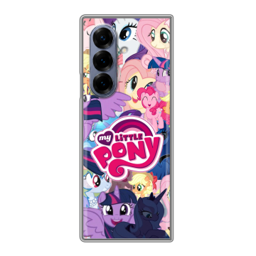 Пластиковый чехол на Samsung Galaxy Z Fold 8 с принтом My little pony Дружба чудо Пластиковый чехол на Samsung Galaxy Z Fold 8 с принтом My little pony Дружба чудо