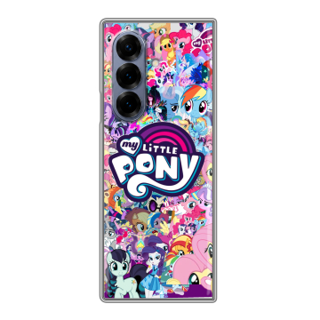 Пластиковый чехол на Samsung Galaxy Z Fold 8 с принтом My little pony Дружба чудо Пластиковый чехол на Samsung Galaxy Z Fold 8 с принтом My little pony Дружба чудо