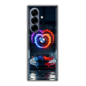 Пластиковый чехол на Samsung Galaxy Z Fold 8 с принтом BMW БМВ Пластиковый чехол на Samsung Galaxy Z Fold 8 с принтом BMW БМВ