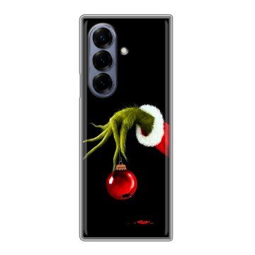 Пластиковый чехол на Samsung Galaxy Z Fold 8 с принтом Новый год Гринч Пластиковый чехол на Samsung Galaxy Z Fold 8 с принтом Новый год Гринч