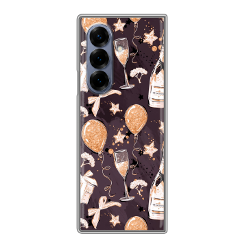 Пластиковый чехол на Samsung Galaxy Z Fold 8 с принтом Новый год Пластиковый чехол на Samsung Galaxy Z Fold 8 с принтом Новый год