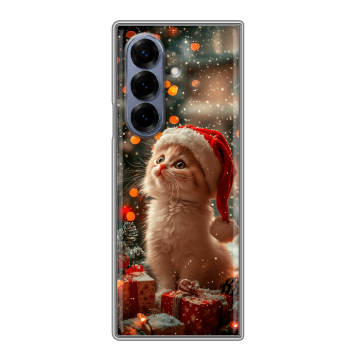 Пластиковый чехол на Samsung Galaxy Z Fold 8 с принтом Новый год Пластиковый чехол на Samsung Galaxy Z Fold 8 с принтом Новый год