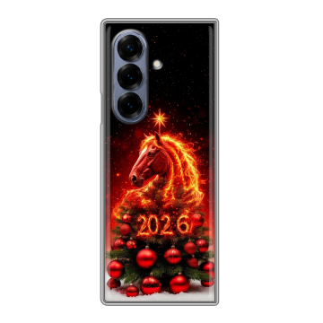 Пластиковый чехол на Samsung Galaxy Z Fold 8 с принтом Новый год Пластиковый чехол на Samsung Galaxy Z Fold 8 с принтом Новый год