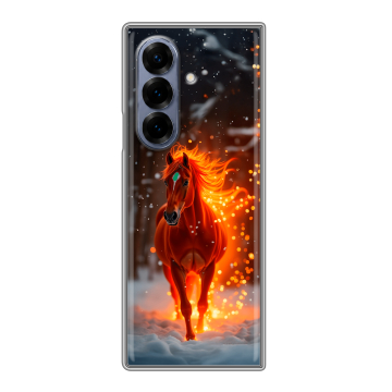 Пластиковый чехол на Samsung Galaxy Z Fold 8 с принтом Новый год Пластиковый чехол на Samsung Galaxy Z Fold 8 с принтом Новый год