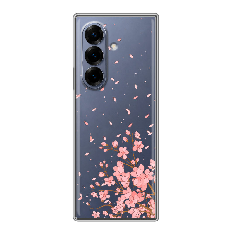 Пластиковый чехол на Samsung Galaxy Z Fold 8 с принтом Ветка сакуры Пластиковый чехол на Samsung Galaxy Z Fold 8 с принтом Ветка сакуры