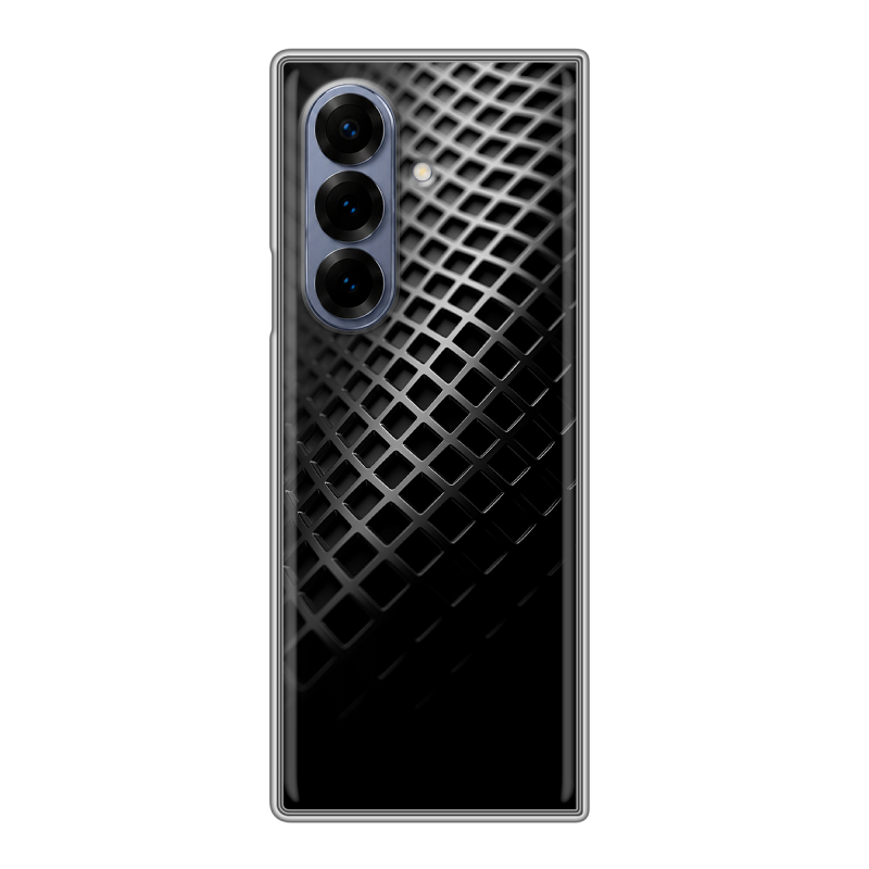 Пластиковый чехол на Samsung Galaxy Z Fold 8 с принтом Текстура металла Пластиковый чехол на Samsung Galaxy Z Fold 8 с принтом Текстура металла
