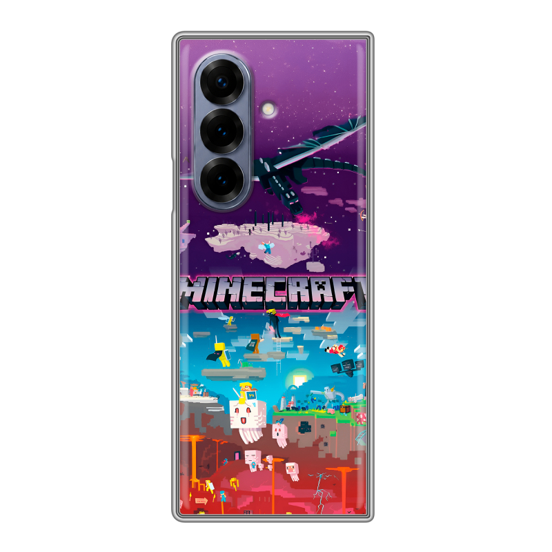 Пластиковый чехол на Samsung Galaxy Z Fold 8 с принтом Майнкрафт Minecraft Пластиковый чехол на Samsung Galaxy Z Fold 8 с принтом Майнкрафт Minecraft