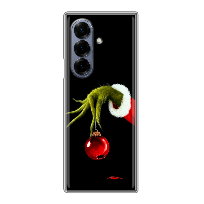 Пластиковый чехол на Samsung Galaxy Z Fold 8 с принтом Новый год Гринч Пластиковый чехол на Samsung Galaxy Z Fold 8 с принтом Новый год Гринч