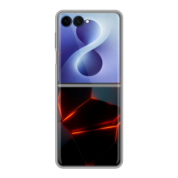 Пластиковый чехол на Samsung Galaxy Z Flip 8 с принтом Яркие абстракции Пластиковый чехол на Samsung Galaxy Z Flip 8 с принтом Яркие абстракции
