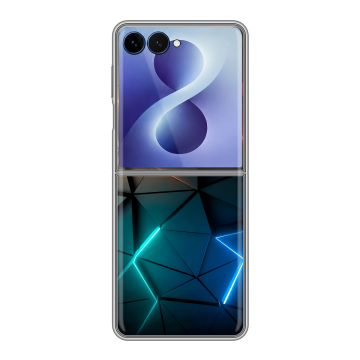 Пластиковый чехол на Samsung Galaxy Z Flip 8 с принтом Абстракция неон Пластиковый чехол на Samsung Galaxy Z Flip 8 с принтом Абстракция неон