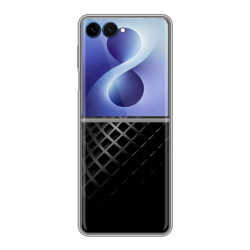 Пластиковый чехол на Samsung Galaxy Z Flip 8 с принтом Текстура металла Пластиковый чехол на Samsung Galaxy Z Flip 8 с принтом Текстура металла