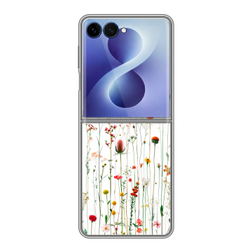 Пластиковый чехол на Samsung Galaxy Z Flip 8 с принтом цветы Пластиковый чехол на Samsung Galaxy Z Flip 8 с принтом цветы