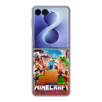 Пластиковый чехол на Samsung Galaxy Z Flip 8 с принтом Майнкрафт Minecraft Пластиковый чехол на Samsung Galaxy Z Flip 8 с принтом Майнкрафт Minecraft