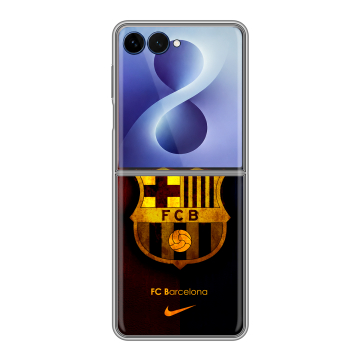 Пластиковый чехол на Samsung Galaxy Z Flip 8 с принтом Барселона Barcelona Пластиковый чехол на Samsung Galaxy Z Flip 8 с принтом Барселона Barcelona