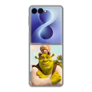 Пластиковый чехол на Samsung Galaxy Z Flip 8 с принтом Шрек Shrek Пластиковый чехол на Samsung Galaxy Z Flip 8 с принтом Шрек Shrek