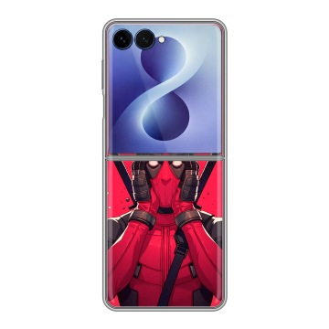 Пластиковый чехол на Samsung Galaxy Z Flip 8 с принтом Дедпул Deadpool Пластиковый чехол на Samsung Galaxy Z Flip 8 с принтом Дедпул Deadpool