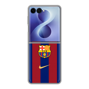 Пластиковый чехол на Samsung Galaxy Z Flip 8 с принтом Барселона Barcelona