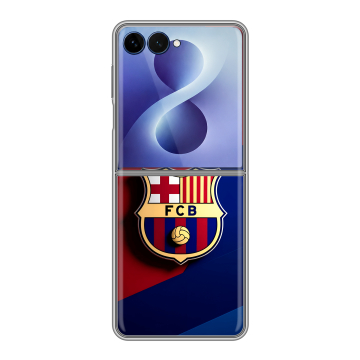 Пластиковый чехол на Samsung Galaxy Z Flip 8 с принтом Барселона Barcelona