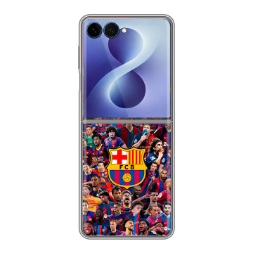 Пластиковый чехол на Samsung Galaxy Z Flip 8 с принтом Барселона Barcelona