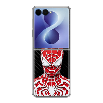Пластиковый чехол на Samsung Galaxy Z Flip 8 с принтом человек паук spiderman
