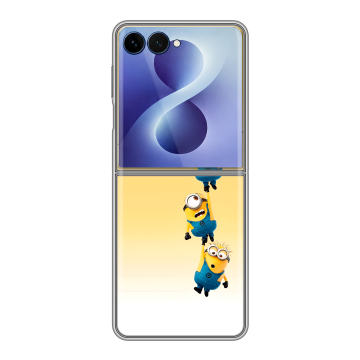 Пластиковый чехол на Samsung Galaxy Z Flip 8 с принтом Миньоны