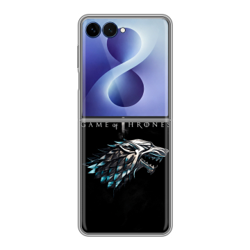 Пластиковый чехол на Samsung Galaxy Z Flip 8 с принтом Игра Престолов Game Thrones