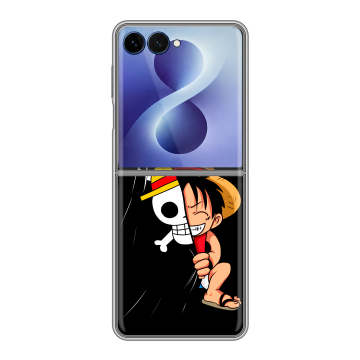 Пластиковый чехол на Samsung Galaxy Z Flip 8 с принтом One Piece Ван Пис