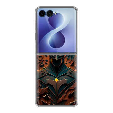 Пластиковый чехол на Samsung Galaxy Z Flip 8 с принтом Batman Бэтмен